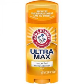 Arm & Hammer 73 gr Ultra Max Unscented Antiperspirant Stick Deodorant