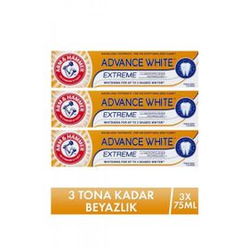 Arm & Hammer 75 ml 3 Adet 3 Tona Kadar Beyazlatıcı Diş Macunu