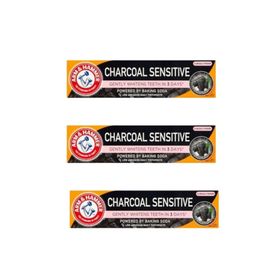 Arm & Hammer Charcoal Sensitive 75 ml 3 Adet Aktif Kömürlü Diş Macunu