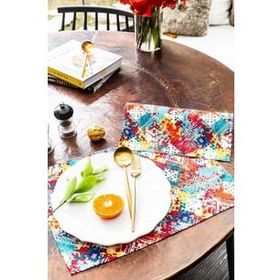 Arma House 2'li Rainbow Duck Keten 30x45 cm Amerikan Servisi