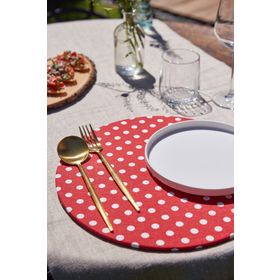 Arma House 8'li Red & White Duck Keten Amerikan Servisi