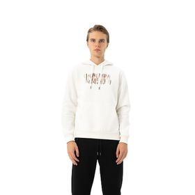Arma K24254884301 Ekru Büyük Beden Kanguru Cepli Erkek Sweatshirt