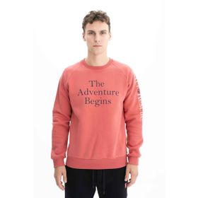 Arma K26124600001 Yazı Baskılı Regular Fit Bisiklet Yaka Pembe-P11 Erkek Sweatshirt