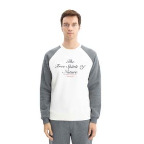 Arma K26124600301 Regular Fit Baskı Yazılı Bisiklet Yaka Ekru-E1 Erkek Sweatshirt