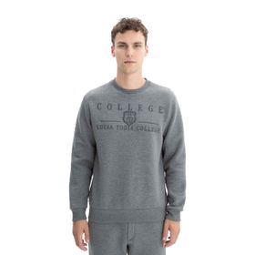 Arma K26124600801 Baskılı 3 İplik Şardonlu Regular Fit Bisiklet Yaka Gri-G1 Erkek Sweatshirt