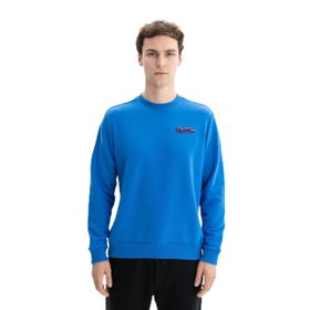 Arma K26124601301 Regular Fit Şardonsuz 3 İplik Bisiklet Yaka Saks Mavisi-SM1 Erkek Sweatshirt