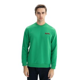 Arma K26124601301 Regular Fit Şardonsuz 3 İplik Bisiklet Yaka Yeşil-Y1 Erkek Sweatshirt