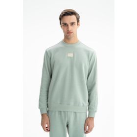 Arma K26124601401 Sade Şık Regular Fit Şardonsuz 3 İplik Bisiklet Yaka Yeşil-Y18 Erkek Sweatshirt