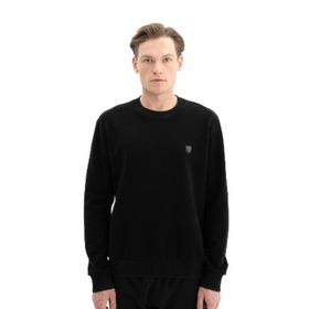 Arma K26124699401 Regular Fit Selanik Bisiklet Yaka Siyah-S1 Erkek Sweatshirt