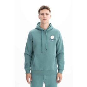 Arma K26254625001 Regular Fit Kanguru Cepli Kapüşonlu Yeşil-Y6 Erkek Sweatshirt