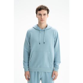 Arma K26254626401 Düz Şık Regular Fit Şardonsuz 3 İplik Kapşonlu Mavi-M25 Erkek Sweatshirt