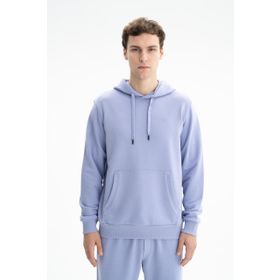 Arma K26254626401 Düz Şık Regular Fit Şardonsuz 3 İplik Kapşonlu Mor-M2 Erkek Sweatshirt