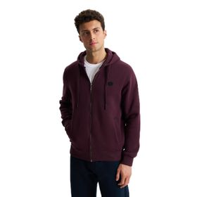 Arma K26324649801 Regular Fit 3 İplik Şardonlu Tam Fermuar Kapüşonlu Bordo-B1 Erkek Sweatshirt