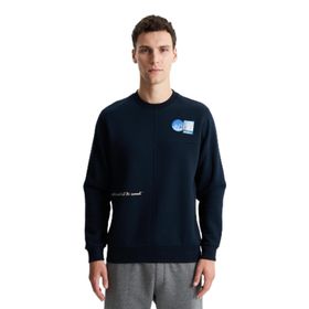 Arma K28124602001 Şık Regular Fit 3 İplik Şardonlu Bisiklet Yaka Lacivert-L1 Erkek Sweatshirt