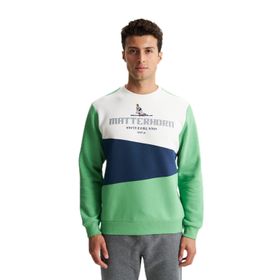 Arma K28124602801 Regular Fit Çok Renkli Bisiklet Yaka Yeşil-Y1 Erkek Sweatshirt