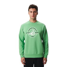 Arma K28124602901 Regular Fit Şardonlu Bisiklet Yaka Yeşil Erkek Sweatshirt