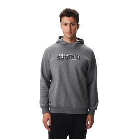 Arma K28254627001 Regular Fit Yazı Baskılı Dikişli Kanguru Cepli Gri-G1 Erkek Sweatshirt