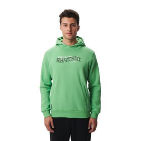 Arma K28254627001 Regular Fit Yazı Baskılı Dikişli Kanguru Cepli Yeşil-Y1 Erkek Sweatshirt
