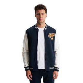 Arma K28264650401 Pamuklu Regular Fit Dik Yaka Baskılı Cepli Lacivert-L1 Erkek Sweatshirt