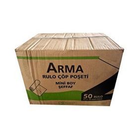 Arma Kimpack Beyaz Mini Boy 40 Adetlik 1 Rulo 40x50 cm 20 lt Çöp Torbası Poşeti