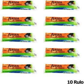 Arma Standart Büyük Boy 65x80 cm Mavi 10 Adetlik 1 Rulo 50 lt Çöp Torbası Poşeti (3 adet)