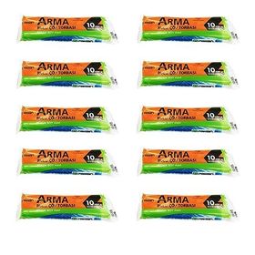 Arma Standart Büyük Boy 65x80 cm Mavi 10 Adetlik 1 Rulo 50 lt Çöp Torbası Poşeti (3 adet)