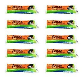 Arma Standart Büyük Boy 65x80 cm Mavi 10 Adetlik 1 Rulo 50 lt Çöp Torbası Poşeti (3 adet)