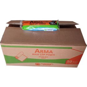 Arma Standart Büyük Boy 65x80 cm Mavi 10 Adetlik 1 Rulo 50 lt Çöp Torbası Poşeti (3 adet)