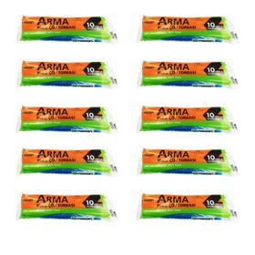Arma Standart Büyük Boy 65x80 cm Mavi 10 Adetlik 1 Rulo 50 lt Çöp Torbası Poşeti (3 adet)