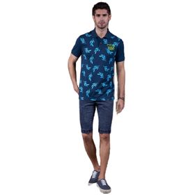 Arma Y21374274601 İndigo-İ1 Polo Yaka Erkek T-shirt