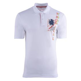 Arma Y21374274701 Beyaz Polo Yaka Erkek T-shirt