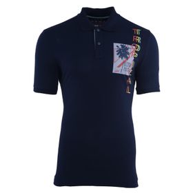 Arma Y21374274701 Lacivert-L1 Polo Yaka Erkek T-shirt