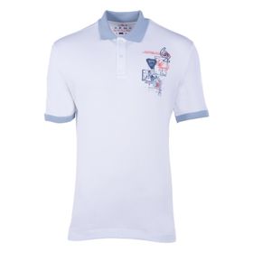 Arma Y21374275201 Erkek Beyaz Polo Yaka T-shirt