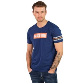 Arma Y22344400801 İndigo-İ1 Bisiklet Yaka Erkek T-shirt