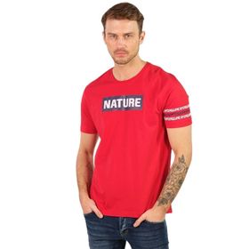 Arma Y22344400801 Kırmızı-K1 Bisiklet Yaka Erkek T-shirt