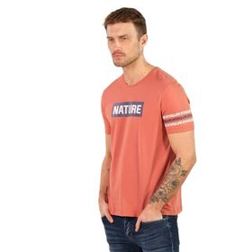 Arma Y22344400801 Pembe-P4 Bisiklet Yaka Erkek T-shirt