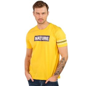 Arma Y22344400801 Sarı-S1 Bisiklet Yaka Erkek T-shirt