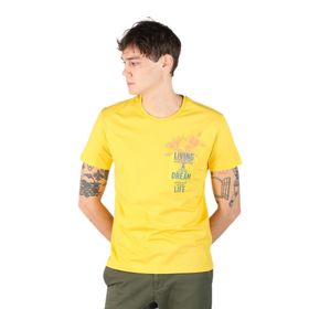 Arma Y22344401001 Sarı-S1 Bisiklet Yaka Erkek T-shirt