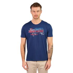 Arma Y22344401201 İndigo-İ1 Bisiklet Yaka Erkek T-shirt