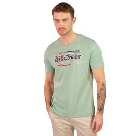 Arma Y22344401201 Yeşil-Y2 Bisiklet Yaka Erkek T-shirt