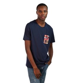 Arma Y22344402001 Lacivert-L1 Bisiklet Yaka Erkek T-shirt