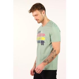 Arma Y22344402101 Yeşil-Y2 Bisiklet Yaka Erkek T-shirt