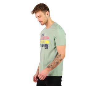 Arma Y22344402101 Yeşil-Y2 Bisiklet Yaka Erkek T-shirt