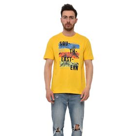 Arma Y22344402601 Sarı-S1 Bisiklet Yaka Erkek T-shirt