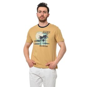 Arma Y22344402701 Hardal Sarısı-H1 Bisiklet Yaka Erkek T-shirt