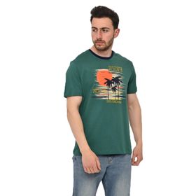 Arma Y22344402701 Yeşil-Y1 Bisiklet Yaka Erkek T-shirt