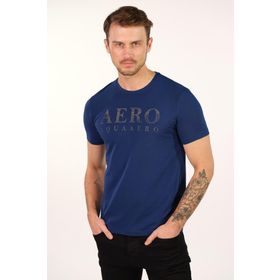 Arma Y22344450501 İndigo-İ1 Bisiklet Yaka Erkek T-shirt