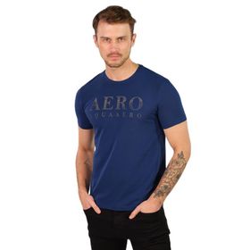 Arma Y22344450501 İndigo-İ1 Bisiklet Yaka Erkek T-shirt
