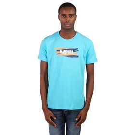Arma Y22344450701 Turkuaz-T1 Bisiklet Yaka Erkek T-shirt