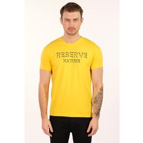 Arma Y22344451001 Sarı-S1 Bisiklet Yaka Erkek T-shirt